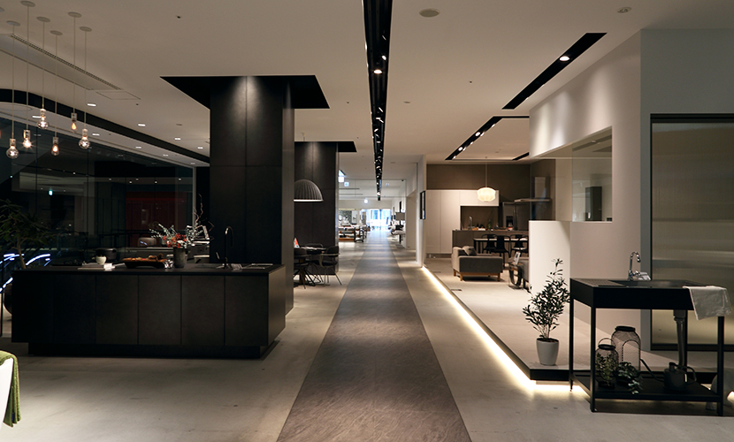 Interior view of Miratap Osaka Showroom