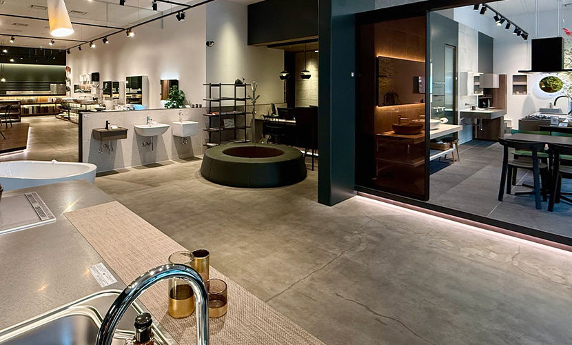 Interior view of Miratap Sendai Showroom